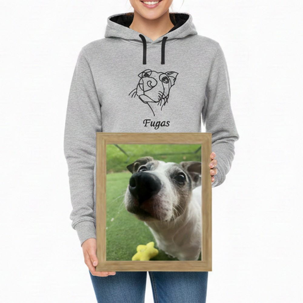 mikina s výšivkou