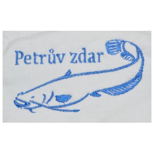 vyšívané rybářské tričko sumec Petrův zdar